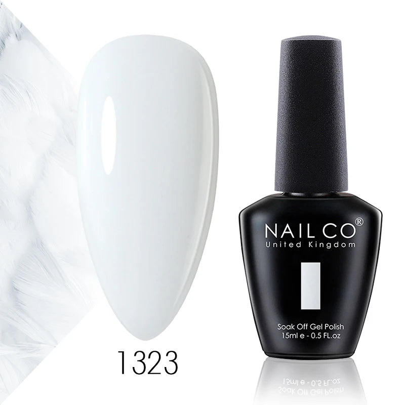 Verniz Gel NAILCO 15ml Série Vermelho Escuro – Cores Glitter UV Manicure Profissional Semi-Permanente