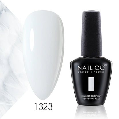 Verniz Gel NAILCO 15ml Série Vermelho Escuro – Cores Glitter UV Manicure Profissional Semi-Permanente