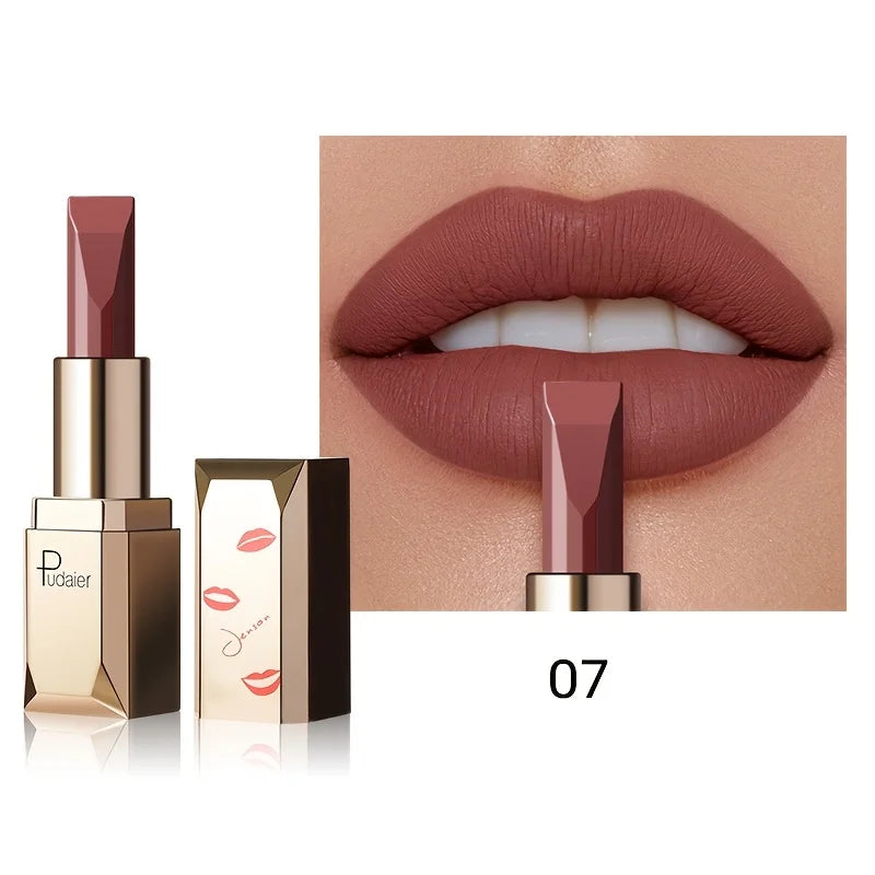 Batom Matte Aveludado 3.5g | Impermeável e Sedoso para Uso Diário