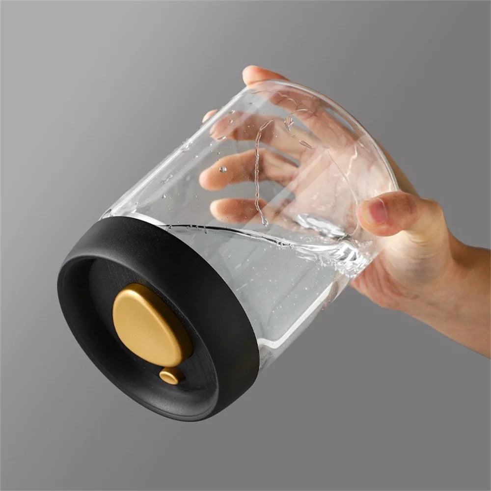 Frasco de Vidro Hermético para Café e Chá – Armazenamento a Vácuo Anti-Humidade | 1 Un.