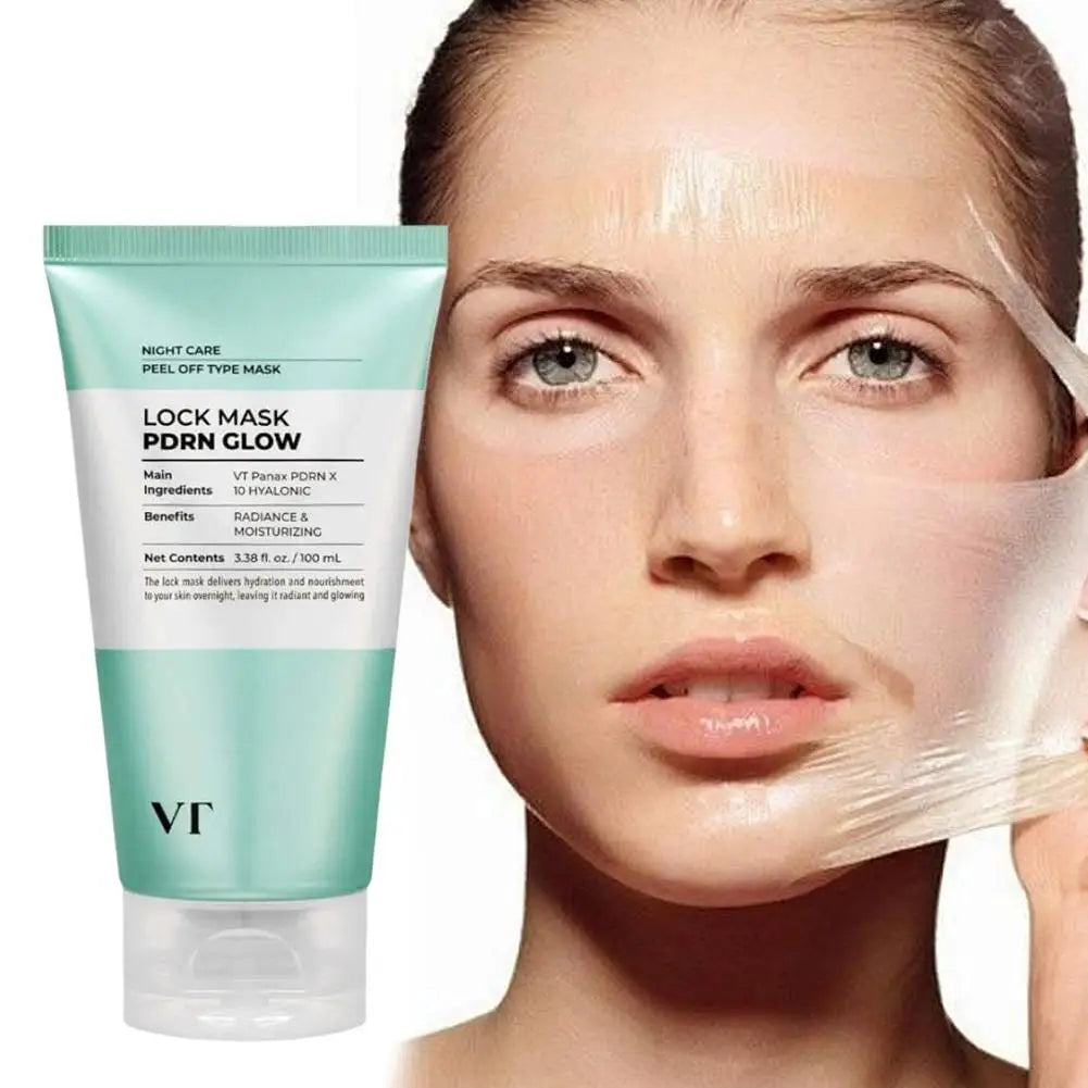 Máscara Facial Coreana VT Iluminadora Peel-Off Sem Enxaguar – Lifting Firmeza Anti-Rugas Anti-Idade Reparação Noturna Hidratante Rejuvenescedor