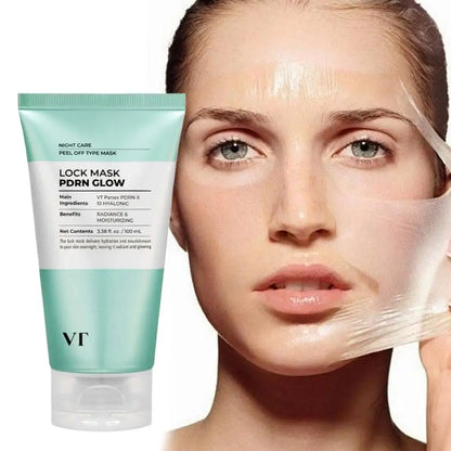 Máscara Facial Coreana VT Iluminadora Peel-Off Sem Enxaguar – Lifting Firmeza Anti-Rugas Anti-Idade Reparação Noturna Hidratante Rejuvenescedor