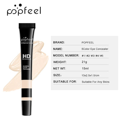 Corretor Líquido POPFEEL | À Prova de Água para Cobertura Perfeita e Duradoura