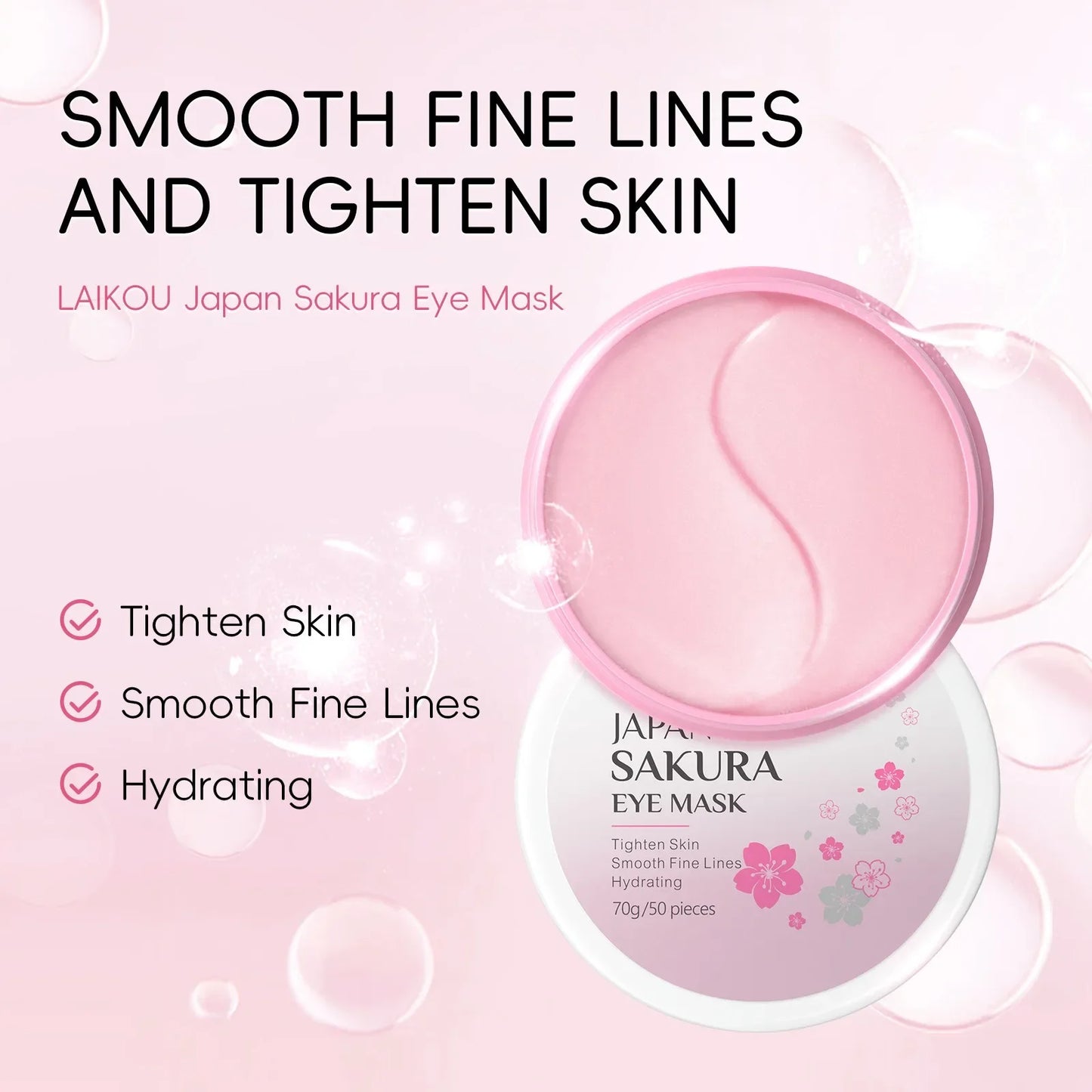 Kit Cuidados Pele Sakura 24 Peças – Máscaras Olhos Lábios Sérum Limpeza Tónico Essência Creme Hidratante