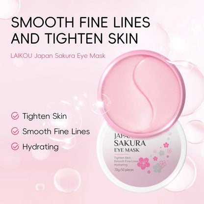 Kit Cuidados Pele Sakura 24 Peças – Máscaras Olhos Lábios Sérum Limpeza Tónico Essência Creme Hidratante