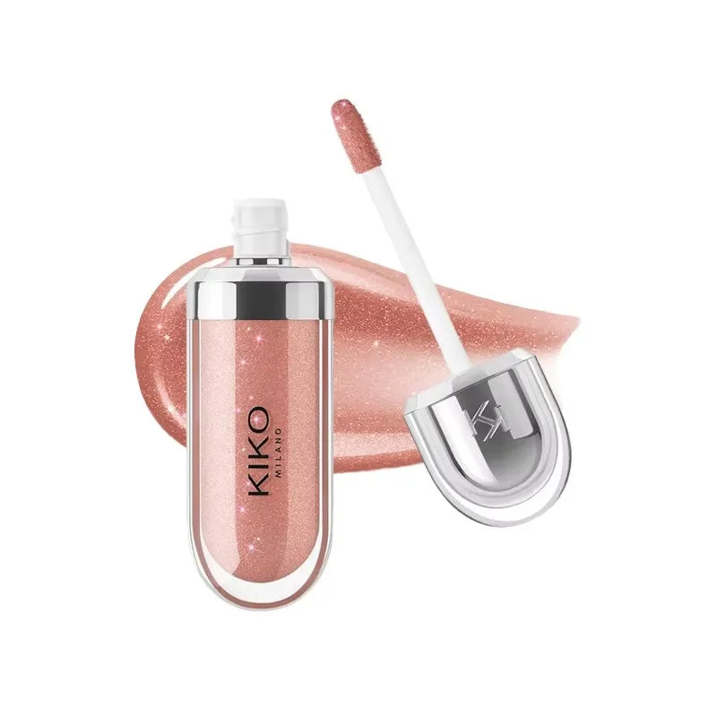 Gloss Labial KIKO 3D Hydra Espelho – Brilho Shimmer Hidratante Perolado Volumizador Não Transfere