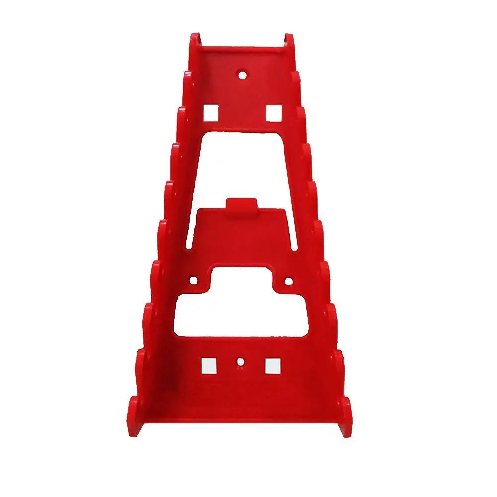 Organizador de Ferramentas Vermelho – Suporte para Chaves e Chaves de Boca | Porta-Ferramentas de Parede | Bandeja de Armazenamento para Soquetes | Organizador de Ferramentas em Plástico