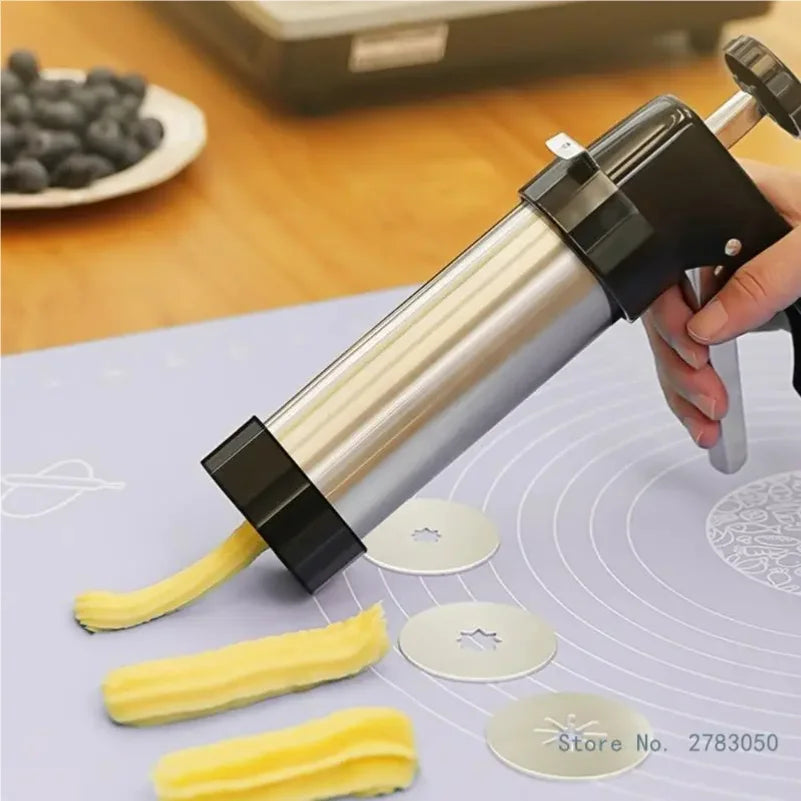 Máquina de Churros Profissional | Prensa para Bolachas e Decoração