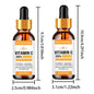 Sérum Facial Vitamina C Remove Rugas – Lifting Firmeza Suaviza Linhas Finas Anti-Idade Essência Branqueamento Ilumina Pele