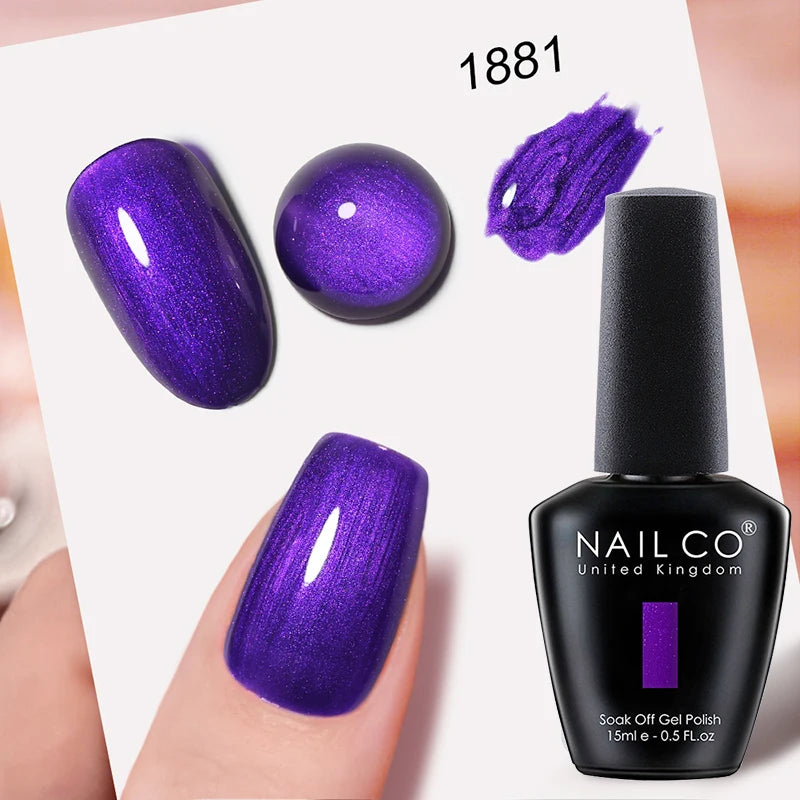 Verniz Gel NAILCO 15ml UV/LED Sem Hema/TPO – Base e Top Coat Profissional Semi-Permanente