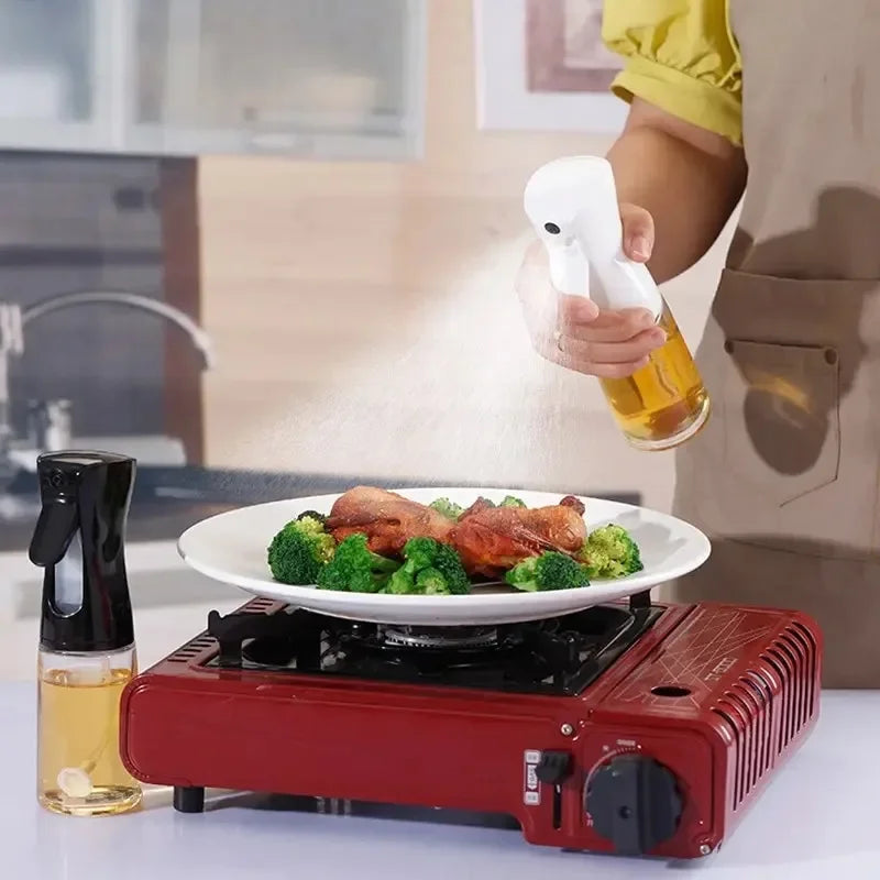 Spray de Óleo para Cozinha - Pulverizador Dispensador Azeite Reutilizável Grau Alimentar Vinagre