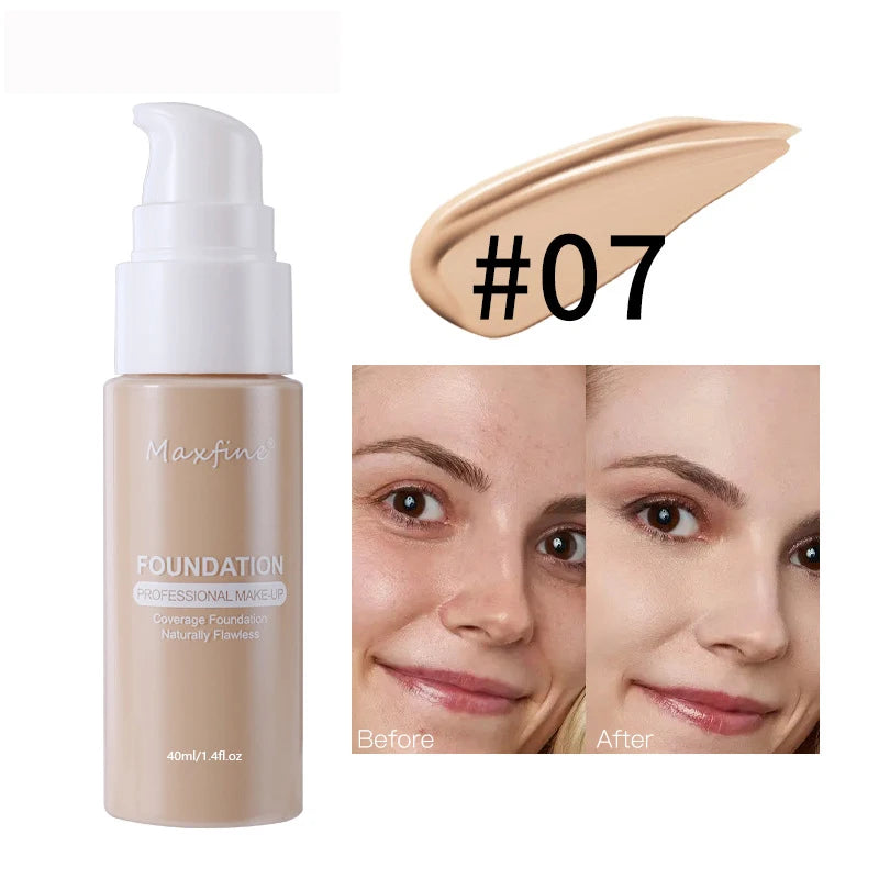Base Líquida Duradoura Waterproof - Alta Cobertura