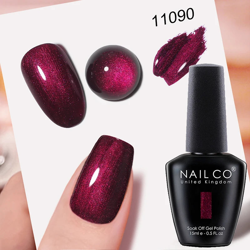 Verniz Gel NAILCO 15ml UV/LED Sem Hema/TPO – Base e Top Coat Profissional Semi-Permanente
