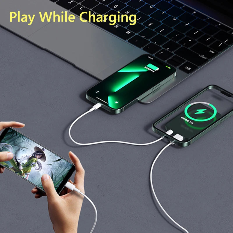Power Bank Premium Magnético 20000mAh Wireless 15W Carregador Portátil Rápido iPhone MagSafe