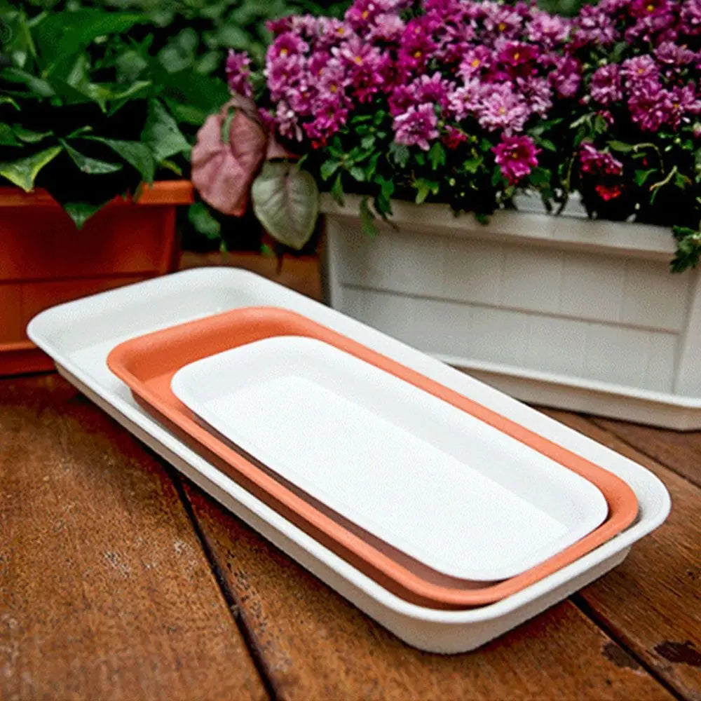 Bandeja Coletora para Vasos | Retangular em Plástico para Interior e Exterior