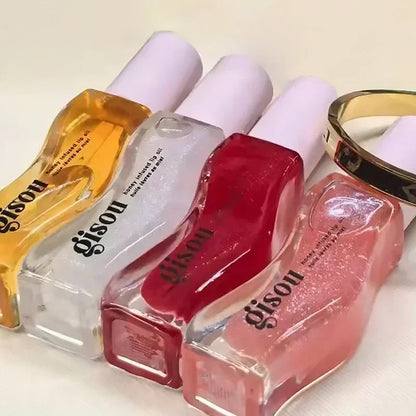 Gisou Lip Balm Óleo Labial Glazed Plum – Hidratação, Volume e Brilho para Lábios Perfeitos
