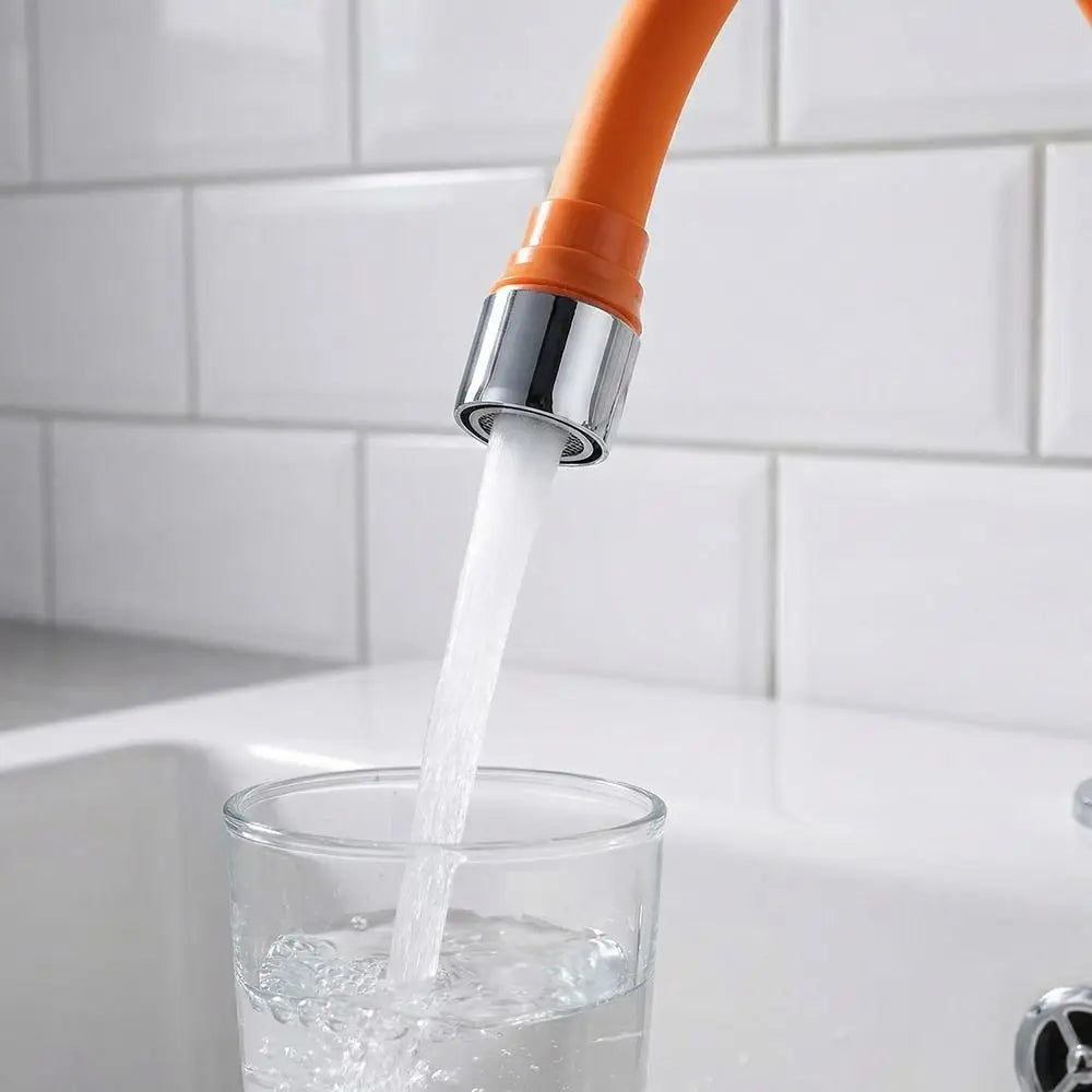 Extensor Torneira Flexível 360º Silicone - Tubo Alongador Rotável | 20/30/50cm