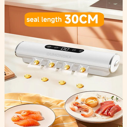 Máquina de Selagem a Vácuo Profissional 30cm | 4 Modos, Ecrã LCD e Touch Screen