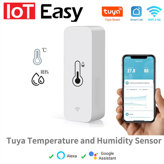 Sensor WiFi Temperatura e Humidade Inteligente | Tuya Smart