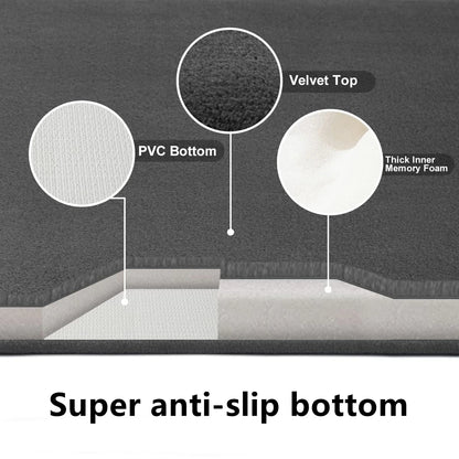 Tapete de Banho Super Absorvente Antiderrapante | Veludo Coral Premium
