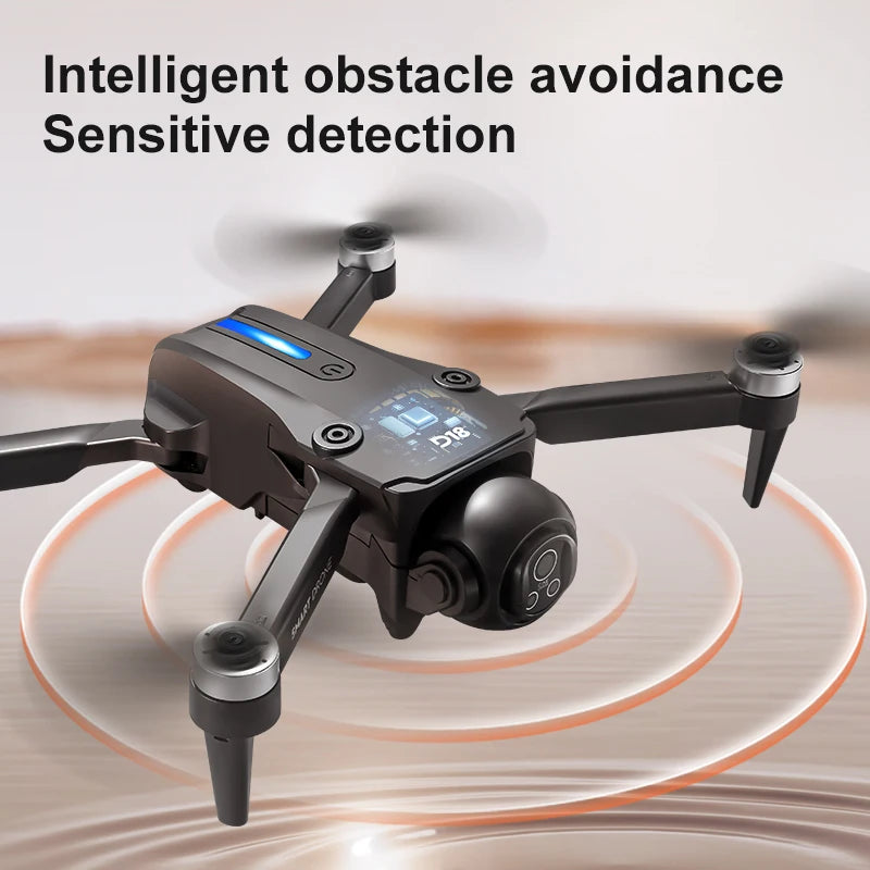 Drone Original D18 RC – 8K Profissional HD com Dupla Câmera, Desvio de Obstáculos 360°, Motor Brushless, Controle por Tela e Tecnologia Óptica Aérea