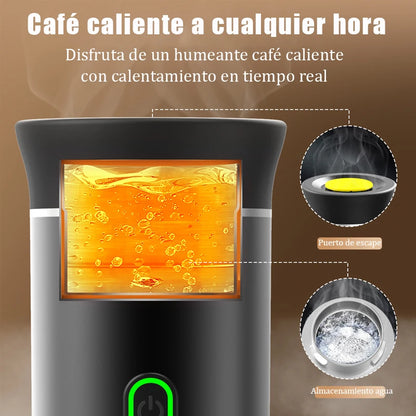 Máquina de Café Portátil 3-em-1 | Cápsula & Pó | Carro, Casa e Camping
