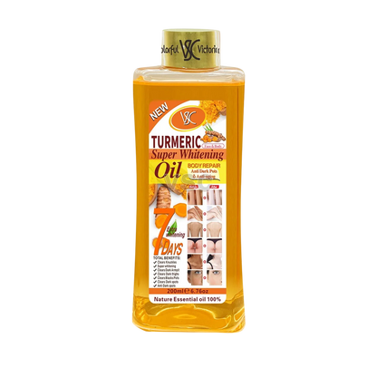 Óleo Essencial Cúrcuma 200ml Massagem Facial Corporal Hidratante Aromaterapia Nutrição Pele