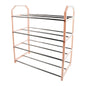 Sapateira Metálica de Múltiplos Níveis 50x42x18cm - Organizador de Sapatos para Sala e Quarto