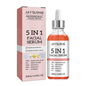 Sérum Facial 5 em 1 com 30% Vitamina C - Anti-Rugas Hidratante Clareador Niacinamida Ácido Hialurónico 30ml