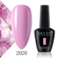 Verniz Gel NAILCO 15ml Série Vermelho Escuro – Cores Glitter UV Manicure Profissional Semi-Permanente