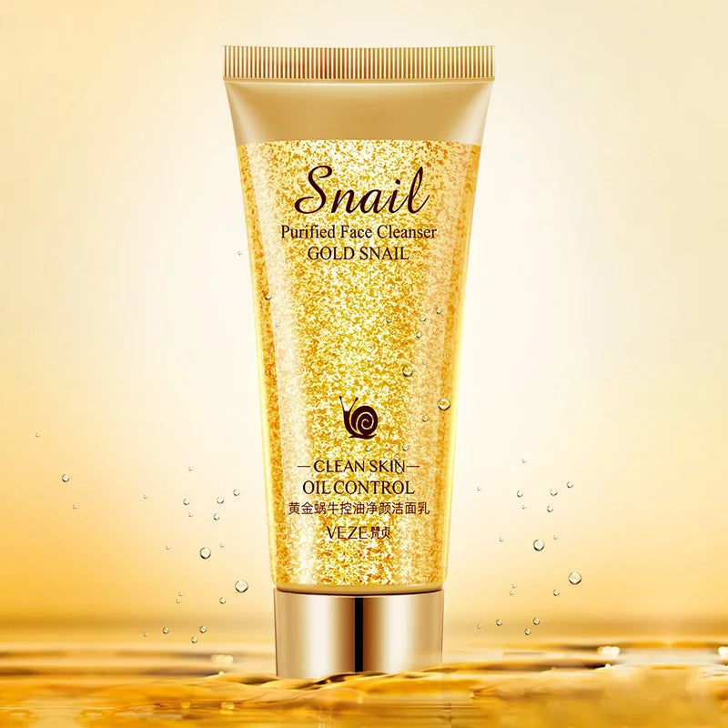 Limpeza Facial Caracol Dourado 100g – Hidratante Nutritivo Controlo Oleosidade Suave Cuidado Pele