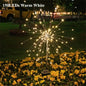 Luz Solar Jardim Fogo de Artifício 90/150 LED - Iluminação Exterior Impermeável 8 Modos Decoração Natal