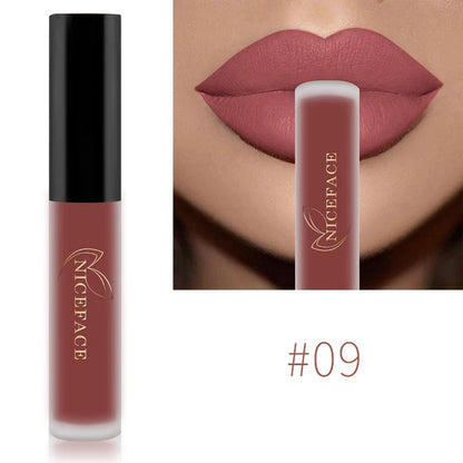 Batom Líquido Matte 34 Cores | À Prova d'Água para Lábios Perfeitos
