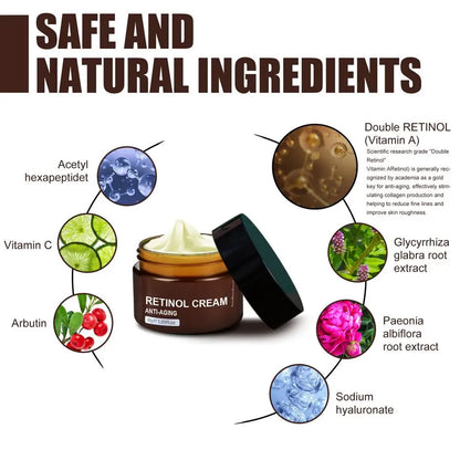 Creme Sérum Retinol 30g Facial Olhos – Firmeza Lifting Anti-Idade Reduz Rugas Linhas Finas