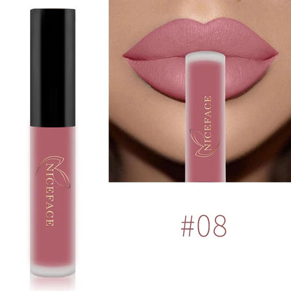 Batom Líquido Matte 34 Cores | À Prova d'Água para Lábios Perfeitos