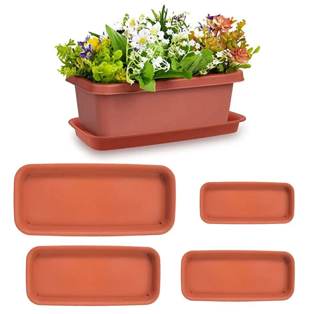 Bandeja Coletora para Vasos | Retangular em Plástico para Interior e Exterior