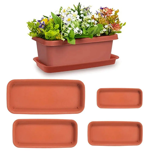 Bandeja Coletora para Vasos | Retangular em Plástico para Interior e Exterior