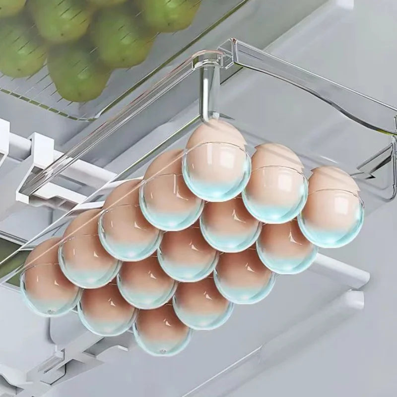 Caixa de Armazenamento para Cozinha | Gaveta Deslizante Transparente para Frigorífico