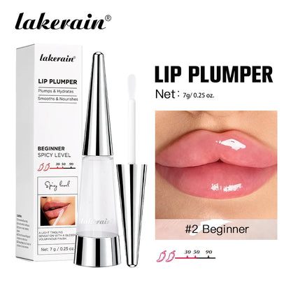 Gloss Volumizador Lábios Lakerain – Hidratação Profunda Nutrição Duradoura Brilho Intenso Acabamento Volumoso Líquido Hidratante