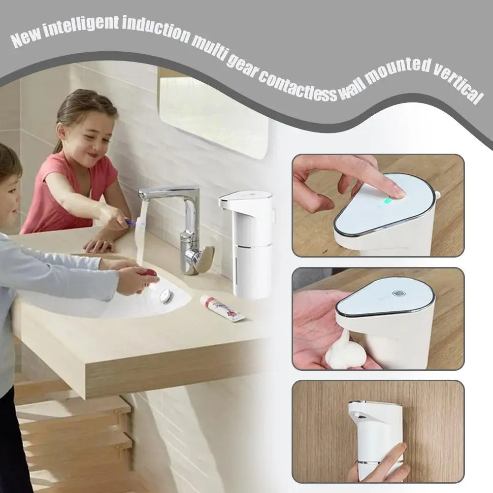 Dispensador de Sabão Automático com Sensor - Recarregável Parede | Espuma Inteligente