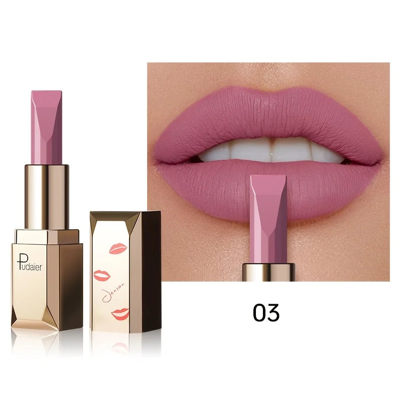 Batom Matte Aveludado 3.5g | Impermeável e Sedoso para Uso Diário