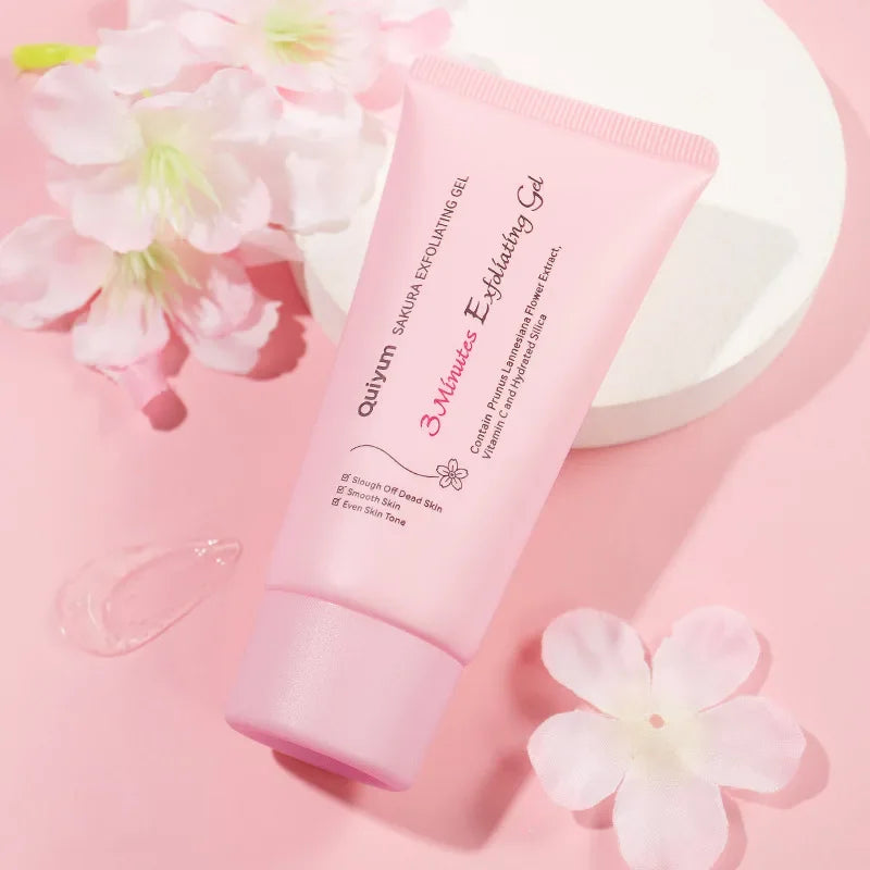 Gel Esfoliante Facial Sakura - Hidratante e Nutritivo para Pele Radiante