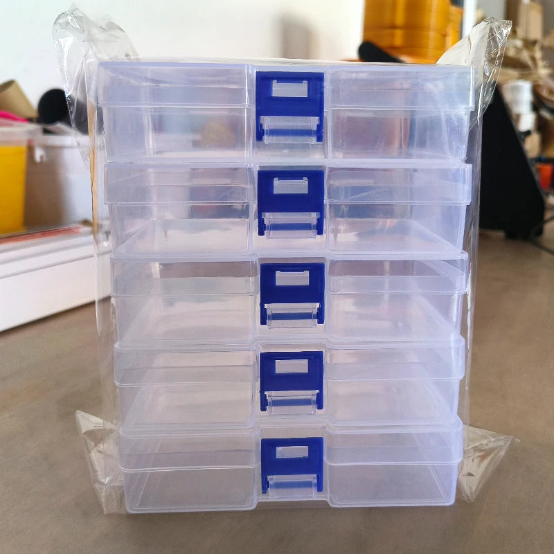 Caixas de Plástico Transparente Empilháveis | Organizador para Pequenos Objetos