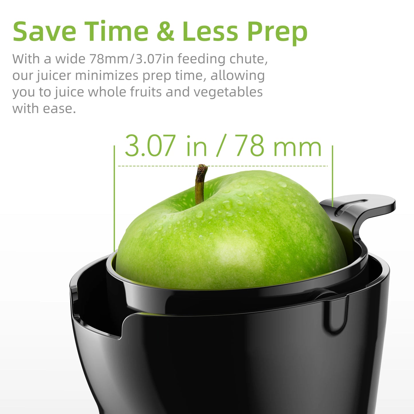 Espremedor Lento BioloMix 200W | Extrator de Sumos por Prensagem a Frio