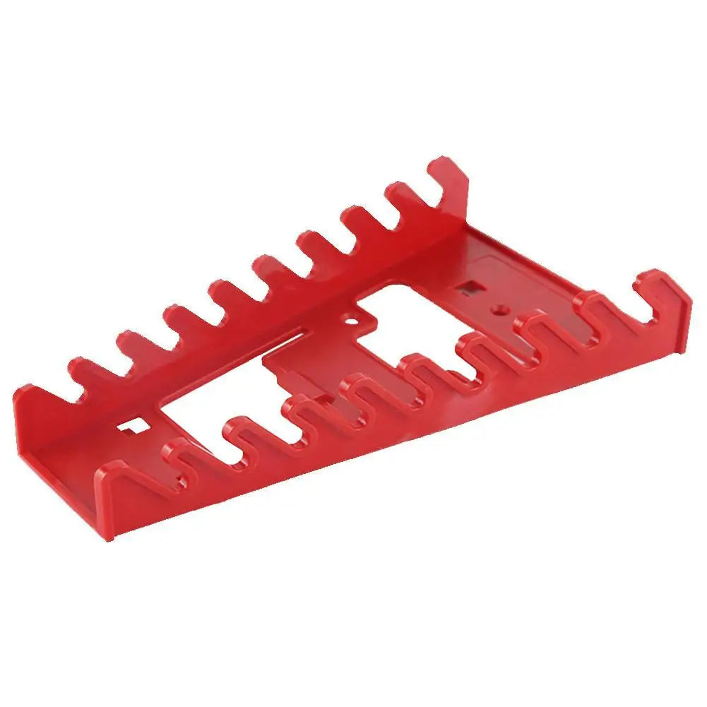 Organizador de Ferramentas Vermelho – Suporte para Chaves e Chaves de Boca | Porta-Ferramentas de Parede | Bandeja de Armazenamento para Soquetes | Organizador de Ferramentas em Plástico
