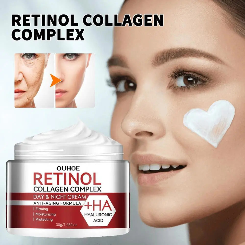 Creme Sérum Retinol 30g Facial Olhos – Firmeza Lifting Anti-Idade Reduz Rugas Linhas Finas