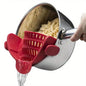 Coador Ajustável Clip-On em Aço Inox | Escorredor Universal para Panelas e Tigelas