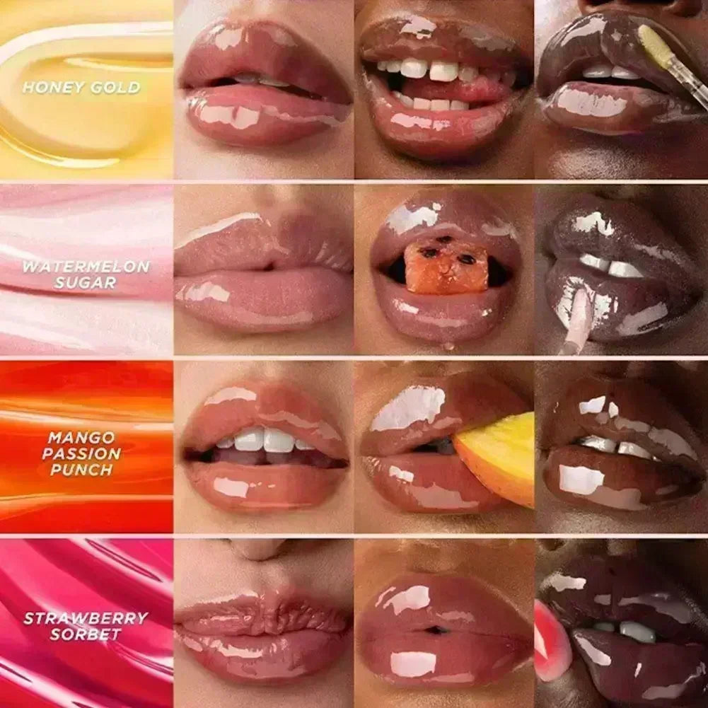 Gisou Lip Balm Óleo Labial Glazed Plum – Hidratação, Volume e Brilho para Lábios Perfeitos