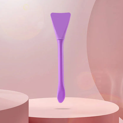 Pincel de Máscara Facial 2 em 1 com Duas Pontas – Silicone + Espátula | Ideal para Máscaras em Bastão, Máscaras de Lama e Produtos de Skincare