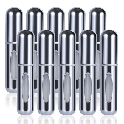 Frasco Perfume Recarga Inferior 5ml Kit 10un – Spray Recarregável Portátil Vazio Cosmético Viagem